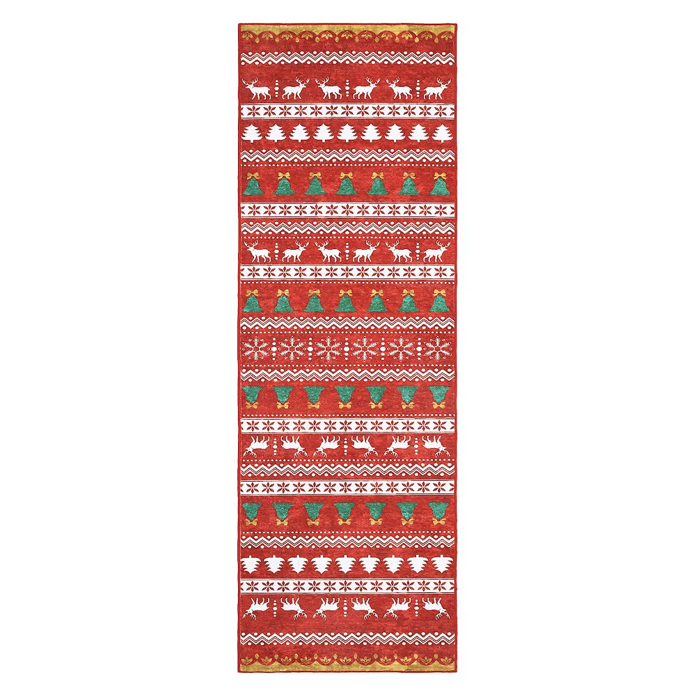Christmas Rugs Area Rug Machine Washable Entryway Indoor Rugs Christmas ...