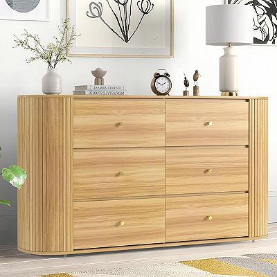 dresser with sliding drawers 31.5'' Farmhouse 5 Drawer Dresser with Sliding Barn Doors, 48