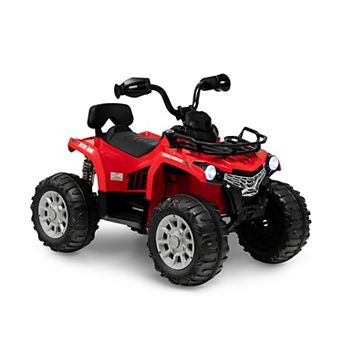12V Kids Electric ATV 4-Wheeler with MP3 and Headlights - Red