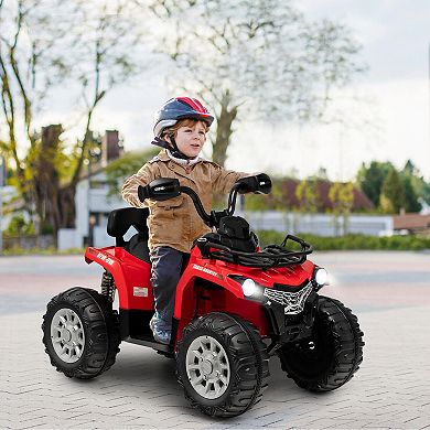 12V Kids Electric ATV 4-Wheeler with MP3 and Headlights - Red