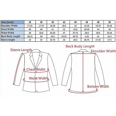 Elie Balleh Mens Slim Fit Velvet Sports Coat Jacket