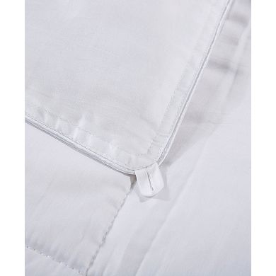 Cheer Collection Luxury Silk Comforter, 50%, Silk 50% Down Alternative, All-Season & Hypoallergenic