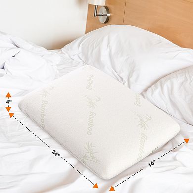 Cheer Collection Latex Memory Foam Pillow for Breathable Cool Sleep and Head Neck Support