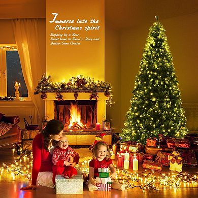 7FT Premium Hinged Artificial Christmas Tree with Lush Branches