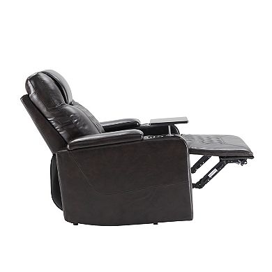 Whisen Electric Power Lift Recliner with USB Charging Port, 2 Cup Holders and 360° Swivel Tray Table