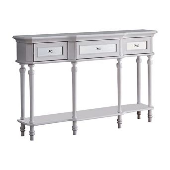 Narod Traditional 3-Drawer Console Table
