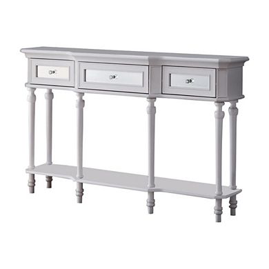 Narod Traditional 3-Drawer Console Table