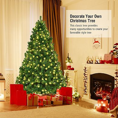 7FT PVC Artificial Christmas Tree with LED Illumination