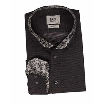 Elie Balleh Slim Fit Mens Trendy Button-Down Shirt