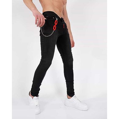 Elie Balleh Mens Modern Fit Denim Jeans