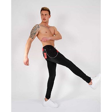 Elie Balleh Mens Modern Fit Denim Jeans