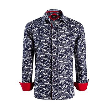 Elie Balleh Slim Fit Mens Paisley Sport Button-Down Shirt