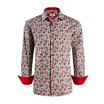 Elie Balleh Slim Fit Mens Paisley Sport Button-Down Shirt