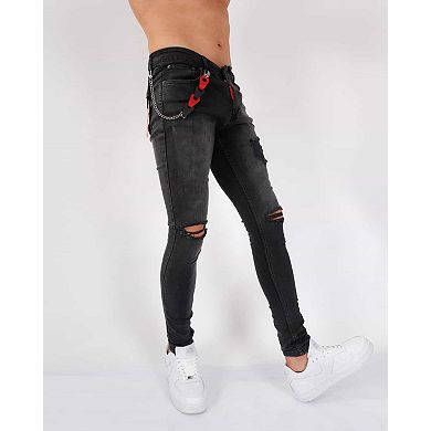 Elie Balleh Classic Wash Skinny Jeans for Men