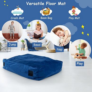 Foam-Filled Sensory Crash Pad with Washable Cover and Anti-Slip Bottom