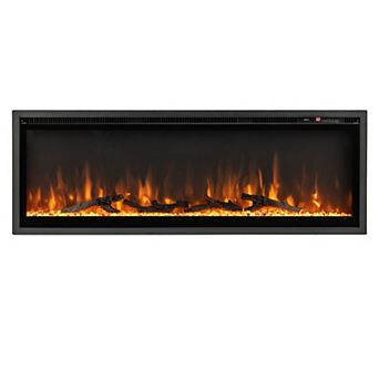 50 in Electric Fireplace in-Wall Recessed with Remote Control