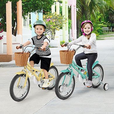 Kids Bicycle with Basket and Bell