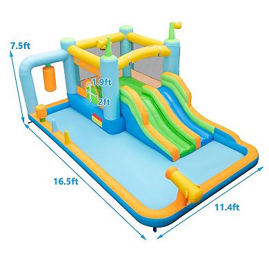 Inflatable Water Slide for Kids Ages 3 to 10 with 735W Blower