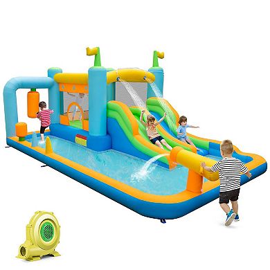 Inflatable Water Slide for Kids Ages 3 to 10 with 735W Blower