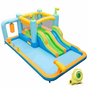 Inflatable Water Slide for Kids Ages 3 to 10 with 735W Blower