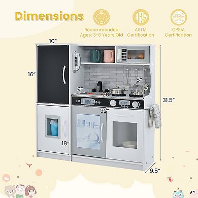 Toddler Pretend Play Kitchen for Boys and Girls Ages 3 to 6