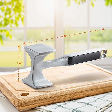 Cheer Collection Multi Sided Meat Tenderizer Mallet for Pounding Chicken Beef Pork and More