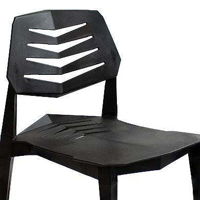 Sunnydaze Matisse Polypropylene Outdoor Dining Chair