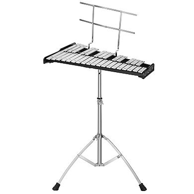 32 Note Glockenspiel Xylophone Bell Kit with Adjustable Stand