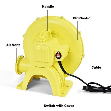480W 0.6 HP Air Blower Pump Fan for Inflatable Bounce Houses