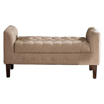 Marceille Upholstered Storage Bench Ottoman