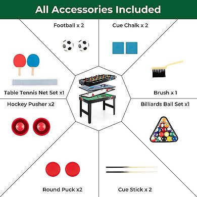4 in 1 Multi Game Table with Pool and Billiards