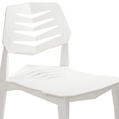 Sunnydaze Matisse Polypropylene Outdoor Dining Chair