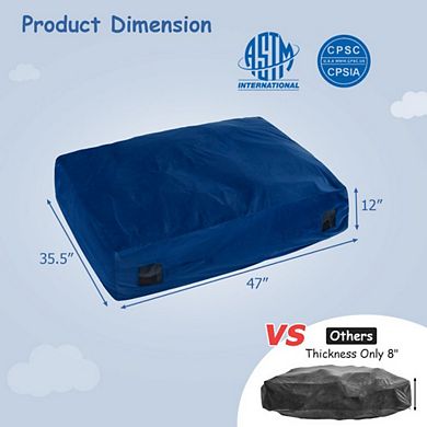 Foam-Filled Sensory Crash Pad with Washable Cover and Anti-Slip Bottom