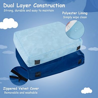 Foam-Filled Sensory Crash Pad with Washable Cover and Anti-Slip Bottom