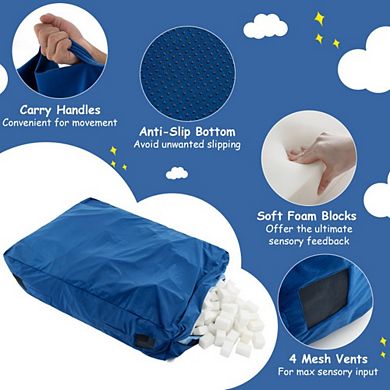 Foam-Filled Sensory Crash Pad with Washable Cover and Anti-Slip Bottom