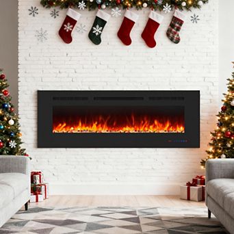 iHomeadore 50" Wall-Mount and Insert Adjustable Electric Fireplace with Remote