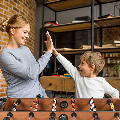 4-in-1 Combo Game Table with Foosball, Billiards, and Hockey