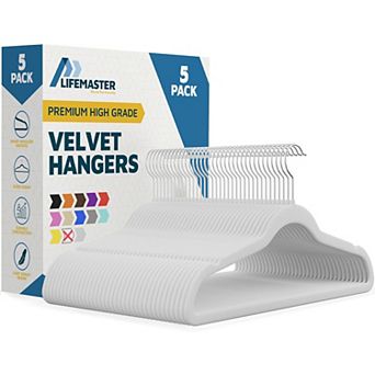 Velvet Clothes Hangers with 360° Swivel Hook, Non-Slip Shoulders, Heavy Duty for Suits & Coats