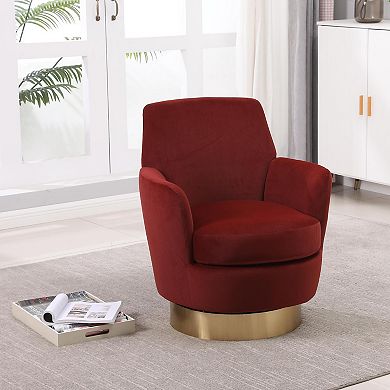 Velvet Swivel Accent Chairs for Living Room