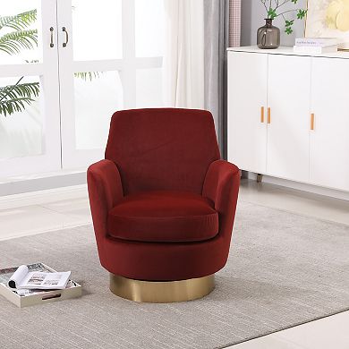 Velvet Swivel Accent Chairs for Living Room