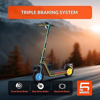 5TH WHEEL G11PRO Electric Scooter - 1200W Peak, 330 lbs Capacity, Hydraulic Suspension, 11" Tires