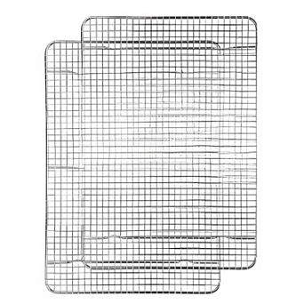 Stainless steel cooling racks with tight-wire design