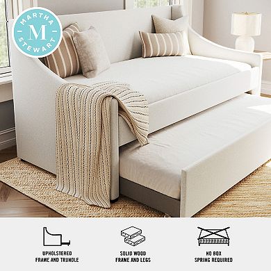 Martha Stewart Daybed with Rear Siderail and Pull-Out Trundle