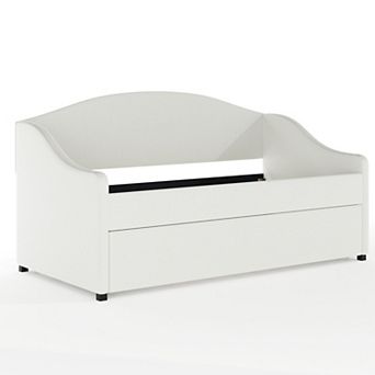 Martha Stewart Daybed with Rear Siderail and Pull-Out Trundle
