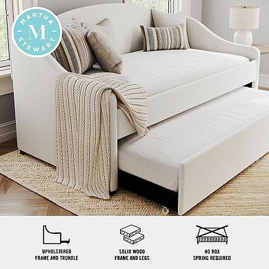 Martha Stewart Daybed with Rear Siderail and Pull-Out Trundle