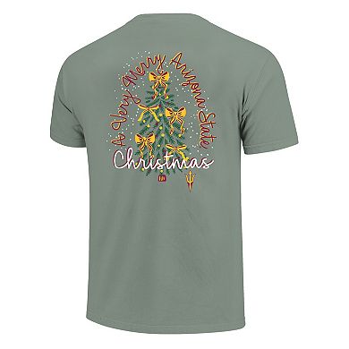 Women's Light Green Arizona State Sun Devils Christmas Tree Comfort Colors T-Shirt