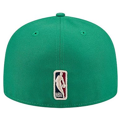 Men's New Era Kelly Green Boston Celtics Core Logo 59FIFTY Fitted Hat