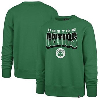 Unisex '47 Kelly Green Boston Celtics Brush By Headline Crewneck Sweatshirt