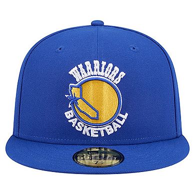 Men's New Era Royal Golden State Warriors Core Logo 59FIFTY Fitted Hat