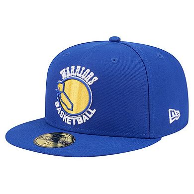 Men's New Era Royal Golden State Warriors Core Logo 59FIFTY Fitted Hat